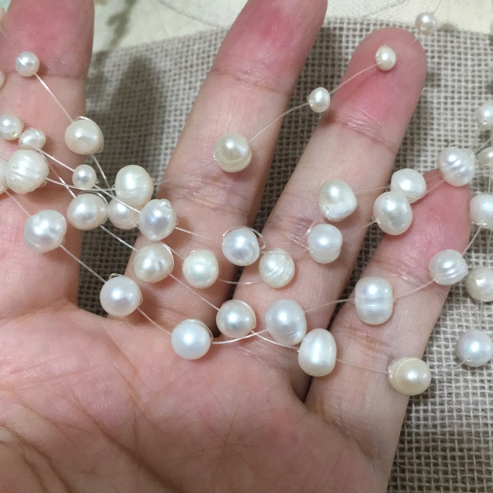 🖤5 strand💕pearls necklace - Picture 4 of 6